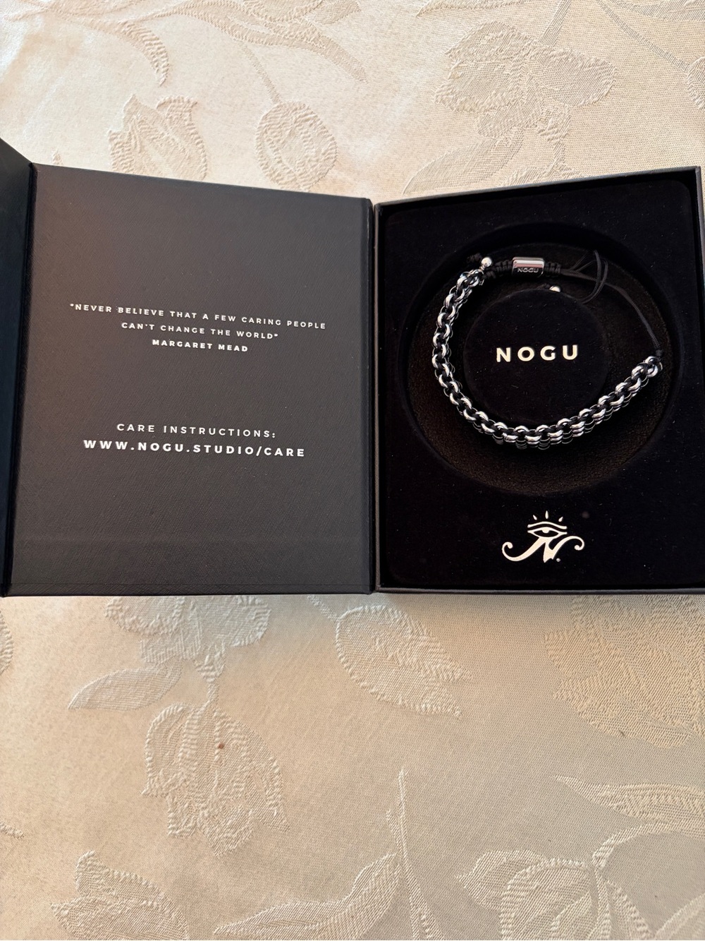 Nogu Braided Bracelet - Black & Silver